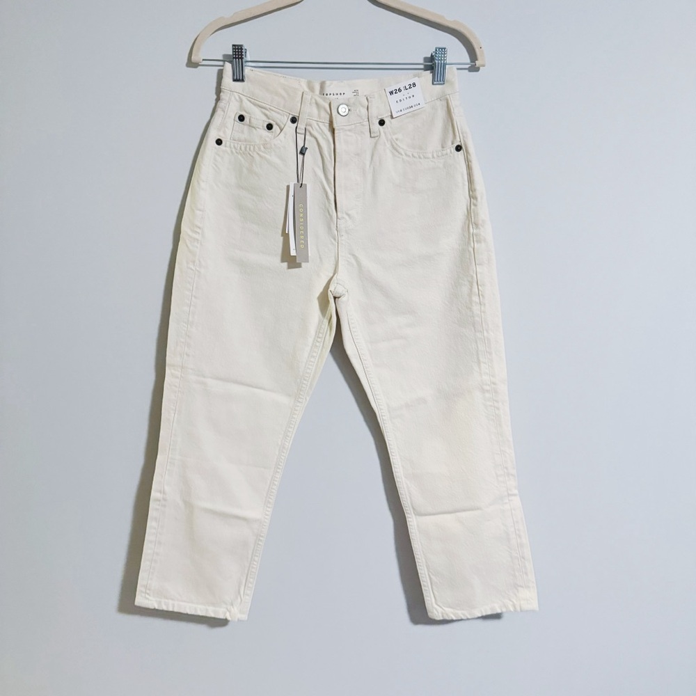 Topshop - Off White Editor Jeans